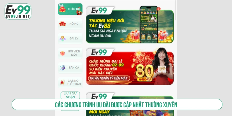 Kho ưu đãi hấp dẫn mang đến cho các thành viên trải nghiệm