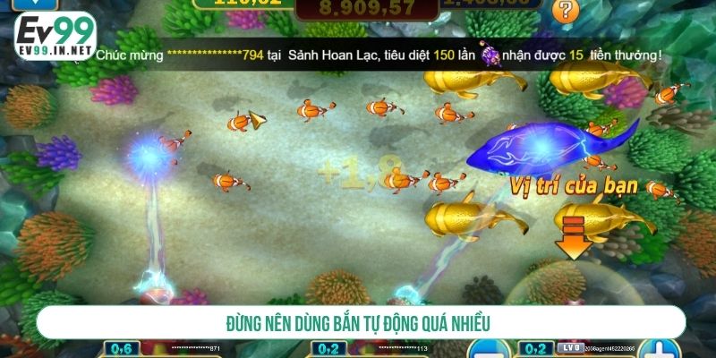 Đừng nên dùng bắn tự động quá nhiều